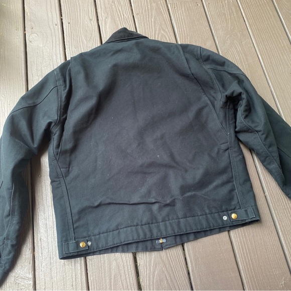 Vintage Carhartt Detroit Jacket Blanket Lined Men’s Size (46 Tall) J01 BLK Black - Picture 12 of 12